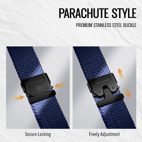 حلقة منفردة مطاطية مضفر متوافقة مع Apple Watch Ultra 2 Band 49mm 46mm 45mm 44mm 42mm 41mm 41mm 40mm 38mm Men Women ، نايلون سبورت أشرطة مع مشبك المظلة لسلسلة Iwatch 10 9 8 7 6 SE 5 4 4 3 in Kuwait