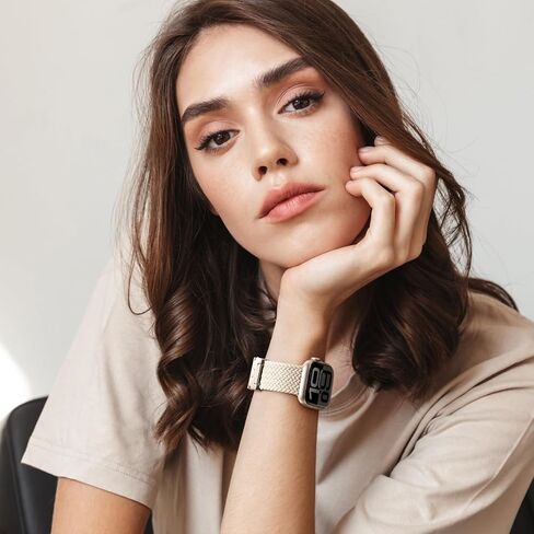 Braided Stretchy Solo Loop Compatible for Apple Watch Ultra 2 Band 49mm 46mm 45mm 44mm 42mm 41mm 40mm 38mm Men Women, Nylon Sport Bands with Parachute Buckle for iWatch Series 10 9 8 7 6 SE 5 4 3 in Kuwait