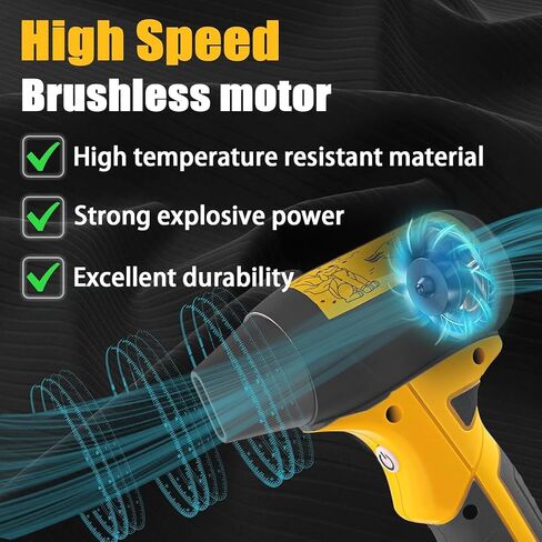 Craftsman 20V Jet Dry Mini Blower - Blower Super Jet Fan ، 130000 دورة في الدقيقة ، Duster Air Air مضغوط مع 3 سرعات قابلة للتعديل للكمبيوتر ، في الهواء الطلق ، السيارة ، المنزل in Saudi Arabia