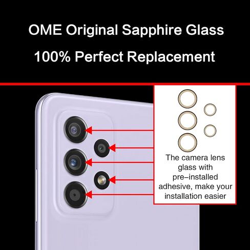 2PCS Galaxy A53 Back Rear Camera Lens Glass Replacement, ASDAWN Back Lens Glass for Samsung Galaxy A53 6.5 inches All Carriers with Free Lens Film + Installation Manual + Repair Tool Set in Saudi Arabia