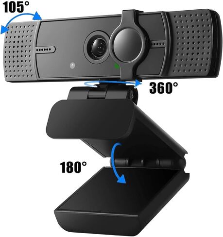 كاميرا ويب 4K للكمبيوتر الشخصي والكمبيوتر المحمول-Ultral HD 4K ، AI Autofocus ، دعم DZoom و EPTZ ، ميكروفونات إلغاء الضوضاء المدمجة وغطاء الخصوصية القابل للانزلاق لاجتماعات العمل ، المؤتمرات ومكالمات الفيديو in Kuwait