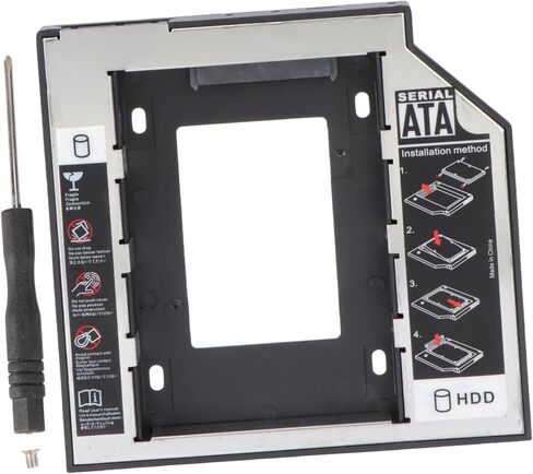 Vaguelly 2.5 Inch SSD Solid State Drive Bracket for Desktop Upgrade Sturdy Hard Disk Drive Holder 9.5mm Compatibility for Easy Installation in Saudi Arabia