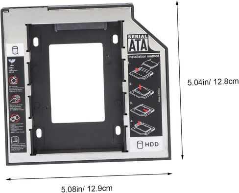 Vaguelly 2.5 Inch SSD Solid State Drive Bracket for Desktop Upgrade Sturdy Hard Disk Drive Holder 9.5mm Compatibility for Easy Installation in Saudi Arabia