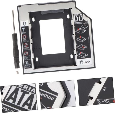 Vaguelly 2.5 Inch SSD Solid State Drive Bracket for Desktop Upgrade Sturdy Hard Disk Drive Holder 9.5mm Compatibility for Easy Installation in Saudi Arabia