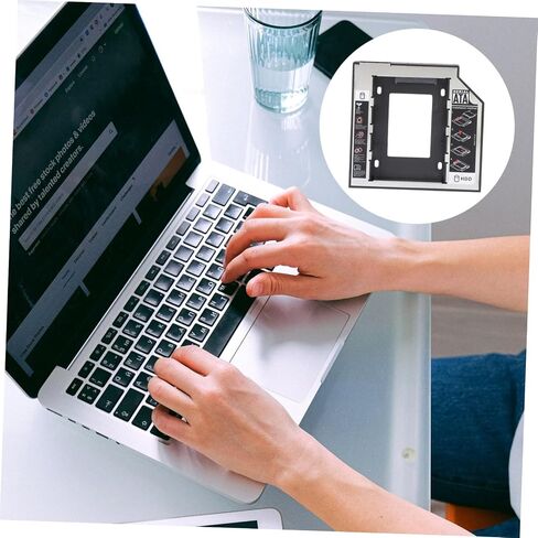 Vaguelly 2.5 Inch SSD Solid State Drive Bracket for Desktop Upgrade Sturdy Hard Disk Drive Holder 9.5mm Compatibility for Easy Installation in Saudi Arabia