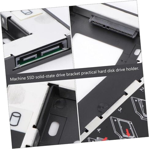 Vaguelly 2.5 Inch SSD Solid State Drive Bracket for Desktop Upgrade Sturdy Hard Disk Drive Holder 9.5mm Compatibility for Easy Installation in Saudi Arabia