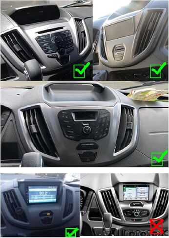 Android 14 Double Din Car Radio Compatible with Ford for Transit 2013-2019, 4G+64G 9.7" Touch Screen Car Stereo with Wireless Carplay Android Auto GPS WiFi Mic Backup Camera in Saudi Arabia