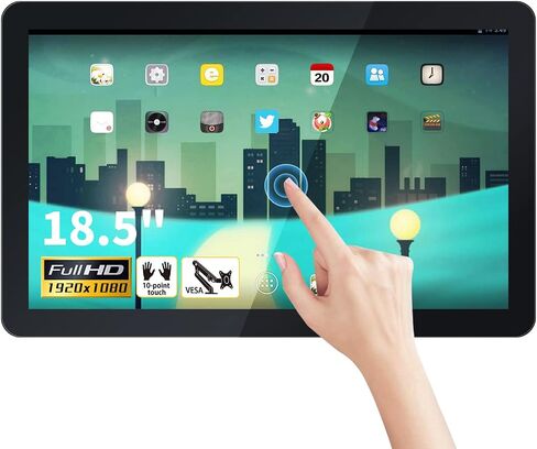 18.5 inch Android 11 Touchscreen Monitor Tablet, 16:9 FHD 1080P, WiFi & BT, Built-in Speakers, RK3568 2GB RAM & 32GB ROM, Smart Board for Classroom, Meeting & Game in Saudi Arabia