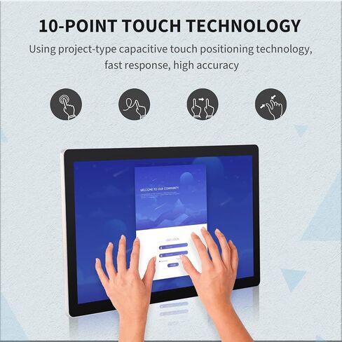 18.5 inch Android 11 Touchscreen Monitor Tablet, 16:9 FHD 1080P, WiFi & BT, Built-in Speakers, RK3568 2GB RAM & 32GB ROM, Smart Board for Classroom, Meeting & Game in Saudi Arabia
