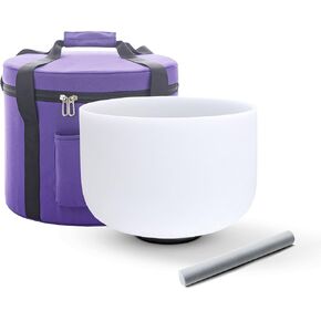 12 Inch B Note Crystal Singing Bowl and Carrying Case for Yoga Meditation Sound Healing Energy in Saudi Arabia