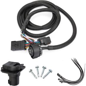7-Foot 7-Pin Truck Bed Trailer Wiring Plug Harness Extension for Fifth-Wheel and Gooseneck Trailers Compatible with 1995-2009 Dodge Ram 1500 2500 3500 1995-2010 Dodge Dakota in Saudi Arabia
