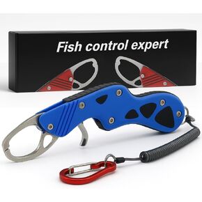 YZT High Strength Fish Gripper, Heavy Duty Stainless Steel Fishing Lip Grabber, Easy to Catch Fish,160g Portable Outdoor Men's Fishing Tools Gift,50 Pound Fish Grabber for Freshwater Saltwater in Saudi Arabia