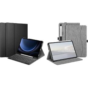 حالة fintie لـ Samsung Galaxy Tab S9 Fe 5g 10.9 بوصة/Galaxy Tab S9 11 بوصة 2023 ، غطاء حامل لوحة المفاتيح النحيف + غطاء واقعي متعدد الزوايا مع جيب in Kuwait