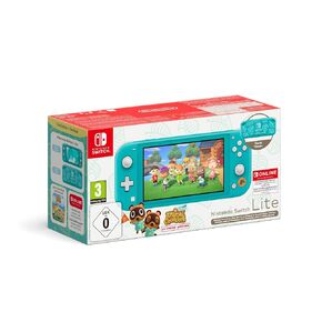 Nintendo Switch Lite Animal Crossing: New Horizons Timmy and Tommy Aloha version (turquoise) with pre-installed game and 12-month subscription Switch Online in Kuwait