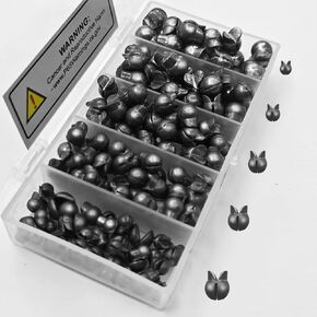 100/150Pcs Split Shot Fishing Weights – Premium Removable Fishing Sinkers,5/6 Sizes Assortment (0.02oz–0.14oz) for Freshwater & Saltwater Fishing in Kuwait
