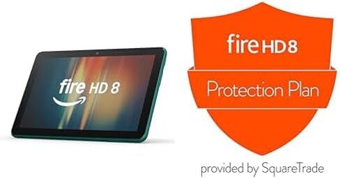 Amazon Fire HD 8 Tablet (32 GB ، Emerald) + خطة حماية لمدة عامين in Kuwait