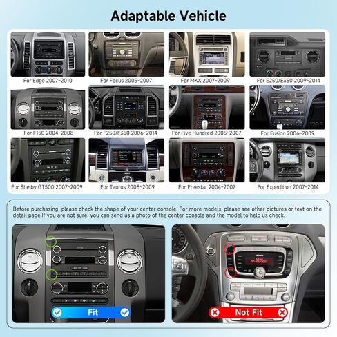 [8 Core 4G + 64G] Radio لـ Ford F150/ F250/ F350 2004-2014 مع Carplay/ Android Auto ، 7 بوصة Android 13 IPS شاشة اللمس ، بلوتوث ، GPS ، WiFi ، DSP ، SWC ، + كاميرا احتياطية. in Kuwait