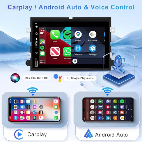 [8 Core 4G + 64G] Radio لـ Ford F150/ F250/ F350 2004-2014 مع Carplay/ Android Auto ، 7 بوصة Android 13 IPS شاشة اللمس ، بلوتوث ، GPS ، WiFi ، DSP ، SWC ، + كاميرا احتياطية. in Kuwait