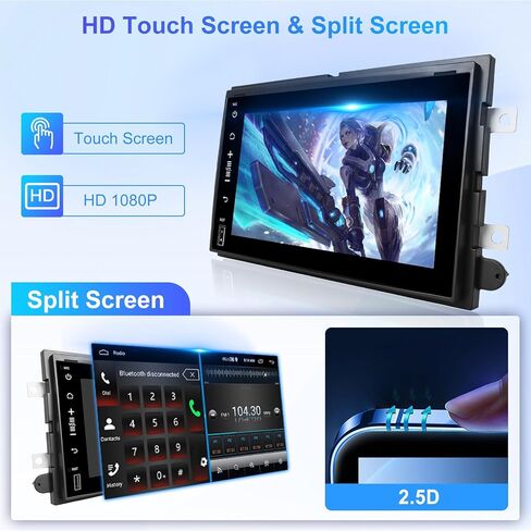 [8 Core 4G + 64G] Radio لـ Ford F150/ F250/ F350 2004-2014 مع Carplay/ Android Auto ، 7 بوصة Android 13 IPS شاشة اللمس ، بلوتوث ، GPS ، WiFi ، DSP ، SWC ، + كاميرا احتياطية. in Kuwait