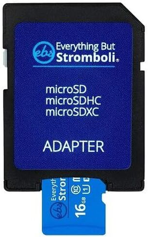Everything But Stromboli 16GB MicroSD Memory Card for Kids Camera Class 10 U1 UHS-1 SDHC 16G Micro SD Card with Adapter in Saudi Arabia