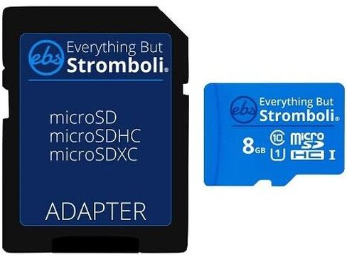 Everything But Stromboli 8GB MicroSD Memory Card for Kids Camera Class 10 U1 UHS-1 SDHC 8G Micro SD Card with Adapter in Saudi Arabia