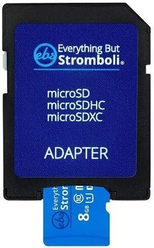 Everything But Stromboli 8GB MicroSD Memory Card for Kids Camera Class 10 U1 UHS-1 SDHC 8G Micro SD Card with Adapter in Saudi Arabia