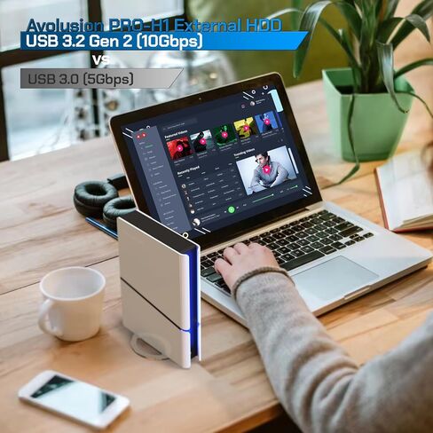 Avolusion PRO-H1 24TB 7200RPM USB 3.2 Gen2 (10Gbps) External Hard Drive (for Windows or MacOS Desktop PC/Laptop) (Renewed) in Saudi Arabia