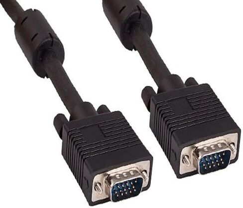 3 أقدام. SVGA HD15 ذكر إلى الذكور مراقبة كابل مع الفريت - حزمة 3 in Kuwait