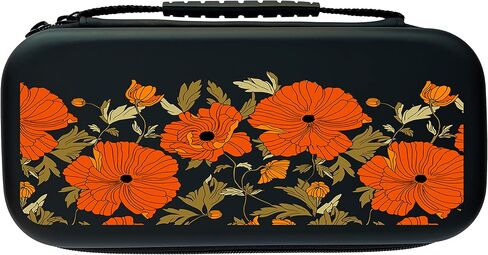 Switch Case Made For Nintendo Switch OLED Cute Aesthetic Flowers Case For Nintendo Console Games Protective Floral Travel Case for Girls Kids Women U468 in Saudi Arabia