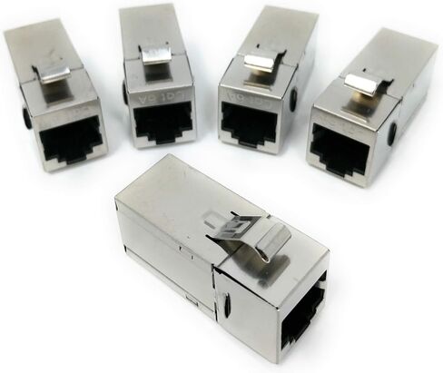 Riteav - RJ45 أنثى إلى أنثى STP CAT6A 90 درجة مفاتي in Saudi Arabia