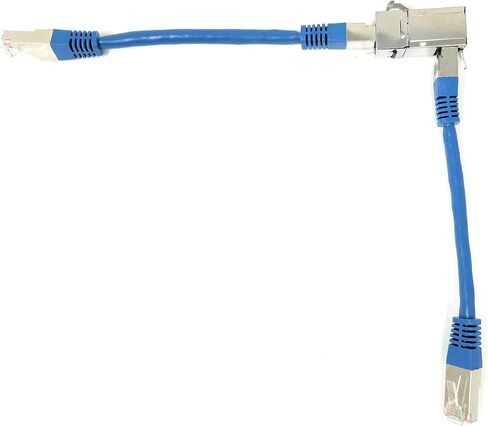 Riteav - RJ45 أنثى إلى أنثى STP CAT6A 90 درجة مفاتي in Saudi Arabia