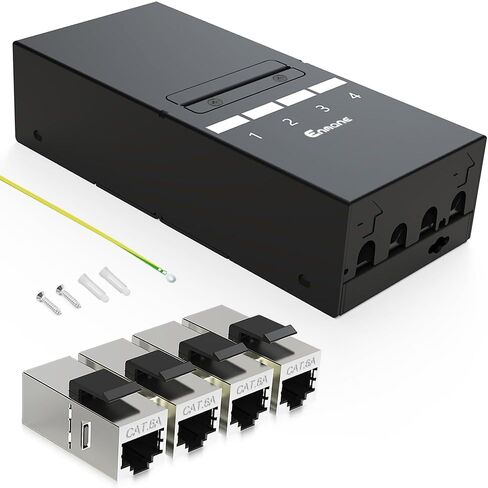 لوحة التصحيح 4 Port Cat6 Network Keystone Patch Panel لشركة Home/Office Ethernet إنهاء （EC مدرجة） in Kuwait
