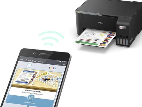 Epson Ecotank L3250 A4 Wi-Fi All-in-One Printer مع المسح الضوئي ، نسخ-أسود ، متوسط in Kuwait