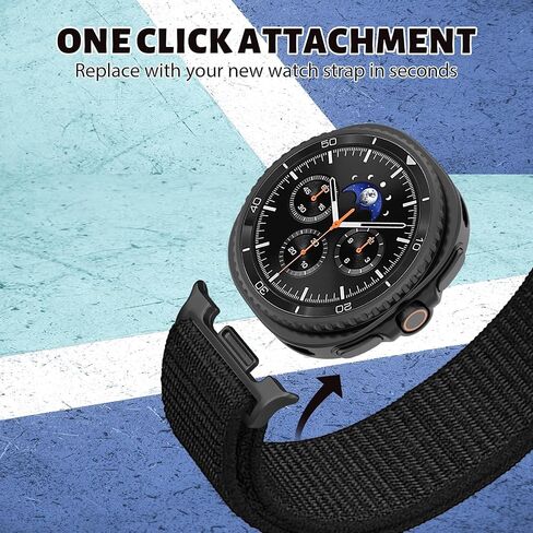 Nylon Loop Bands for Samsung Galaxy Watch 8 Band 40mm 44mm/8 Classic 46 mm Men/Women,Soft Fabric Sport Strap for Samsung Galaxy Watch 8 Classic Band 46mm/8 44 mm 40 mm Wristband Correa Reloj (2025) in Saudi Arabia
