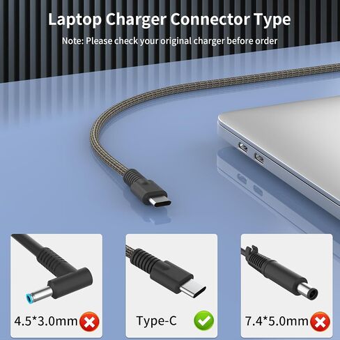 جديد 65W 45W USB C شاحن الكمبيوتر المحمول FIT FOR HP ELITEBOOK 840 845 835 830 865 860 640 655 1040 G9 G8 G10 Propook 440 450 445 460 465 G9 G10 G10 HP in Kuwait