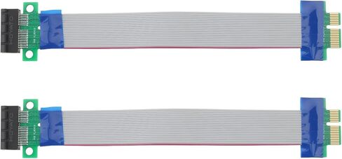 PCI-e 1x Riser Card Extender Male to Flex Flex Cable لـ 1U 2U HEADE CHASSIS ، 20 سم in Saudi Arabia