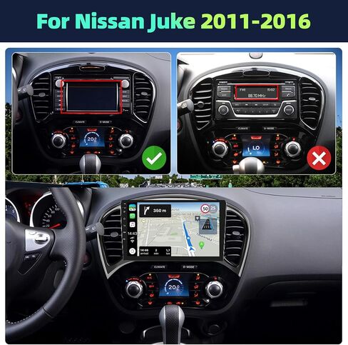 [4G+64G] Android 15 Car Stereo for Nissan Juke 2011-2016 with Wireless CarPlay Android Auto,9 inch Touchscreen Car Radio with Mirror Link Voice Control WiFi/GPS,Bluetooth,FM/RDS SWC+Backup Camera in Saudi Arabia