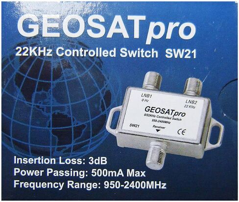 Geosatpro 22khz التحكم في القمر الصناعي التبديل 0/22 KHz 2x1 Switch FTA SW21 in Saudi Arabia