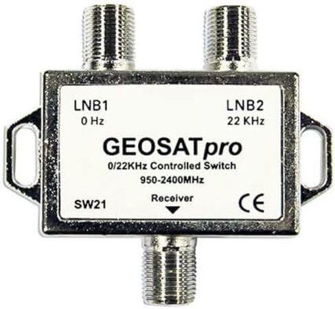 Geosatpro 22khz التحكم في القمر الصناعي التبديل 0/22 KHz 2x1 Switch FTA SW21 in Saudi Arabia