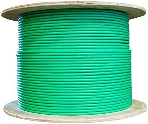 CableWholesale 1000 Foot Bulk Shielded Cat6 Ethernet Cable, Solid, Spool, (CMR) Riser Rated, 23AWG Network Cable, 4 Pair Solid Bare Copper, (FTP) Internet Patch Cable, Red in Saudi Arabia