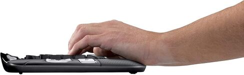 Logitech MK550 Wireless Wave K350 لوحة المفاتيح وسرد الماوس - عمر بطارية طويل ، تصميم موجة مريحة in Kuwait