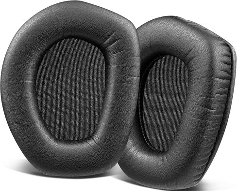 SOULWIT Protein Leather Earpads Replacement for Sennheiser RS165/TR165/RS175/TR175/RS185/TR185/RS195/TR195(RS/TR 165 175 185 195 RF), Ear Pads Cushions for HDR165/175/185/195(HDR 195RF) - Black in Saudi Arabia