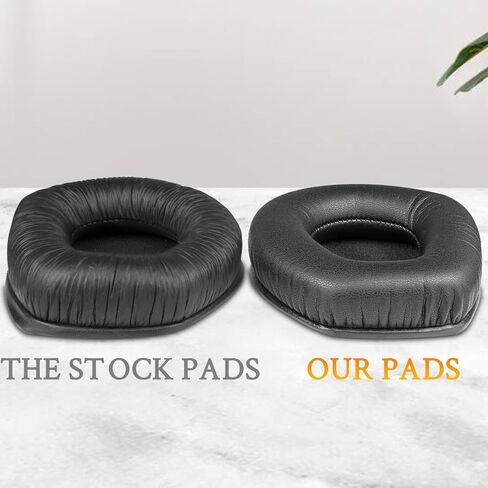 SOULWIT Protein Leather Earpads Replacement for Sennheiser RS165/TR165/RS175/TR175/RS185/TR185/RS195/TR195(RS/TR 165 175 185 195 RF), Ear Pads Cushions for HDR165/175/185/195(HDR 195RF) - Black in Saudi Arabia