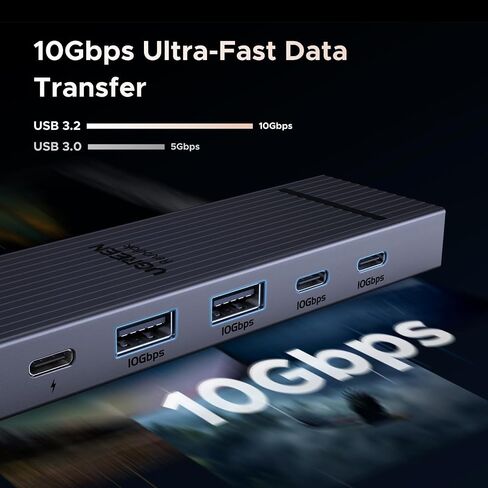 Ugreen Revodok Pro USB-C Hub 6 في حزمة 1 مع اللاسلكي العمودي (Bluetooth 5.0+2.4g) الماوس المريح متوافق مع الكمبيوتر/الكمبيوتر المحمول/الكمبيوتر اللوحي in Saudi Arabia