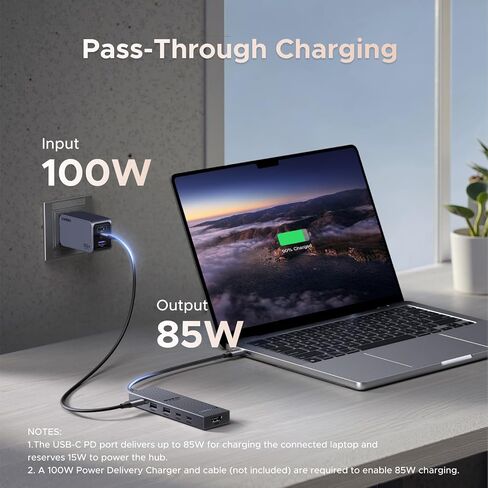 Ugreen Revodok Pro USB-C Hub 6 في حزمة 1 مع اللاسلكي العمودي (Bluetooth 5.0+2.4g) الماوس المريح متوافق مع الكمبيوتر/الكمبيوتر المحمول/الكمبيوتر اللوحي in Saudi Arabia