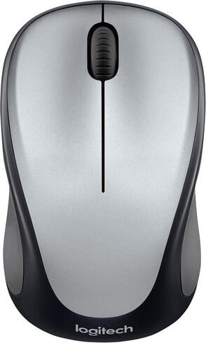 Logitech M317 Wireless Mouse, 2.4 GHz with USB Receiver, 1000 DPI Optical Tracking, 12 Month Battery, Compatible with PC, Mac, Laptop, Chromebook - Light Steel (Renewed) in Saudi Arabia