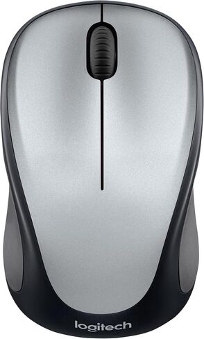 Logitech M317 Wireless Mouse, 2.4 GHz with USB Receiver, 1000 DPI Optical Tracking, 12 Month Battery, Compatible with PC, Mac, Laptop, Chromebook - Light Steel (Renewed) in Saudi Arabia