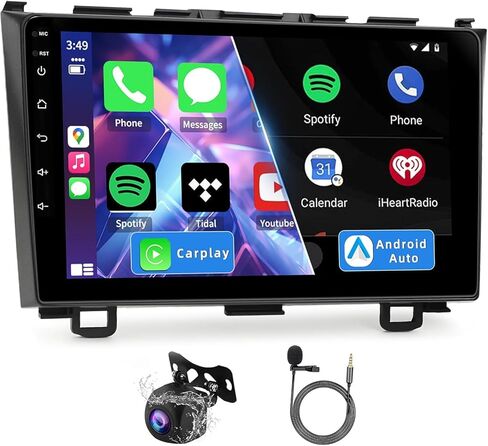 4G 64G CAR Radio for Honda CRV 2007 2008 2008 2010 2011 ، Android 13 Touch Screen Stereo with Carplay Wireless و Android Auto و GPS NAVI و 5G WiFi و Bluetooth 5.2 و AHD REAW CAMERA in Kuwait