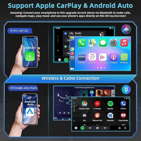 4G 64G CAR Radio for Honda CRV 2007 2008 2008 2010 2011 ، Android 13 Touch Screen Stereo with Carplay Wireless و Android Auto و GPS NAVI و 5G WiFi و Bluetooth 5.2 و AHD REAW CAMERA in Kuwait