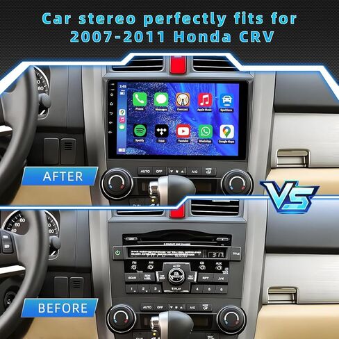 4G 64G CAR Radio for Honda CRV 2007 2008 2008 2010 2011 ، Android 13 Touch Screen Stereo with Carplay Wireless و Android Auto و GPS NAVI و 5G WiFi و Bluetooth 5.2 و AHD REAW CAMERA in Kuwait